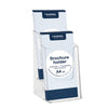 Europel - Porta folletos peel 2 compartimentos 1/3 A4 transparente