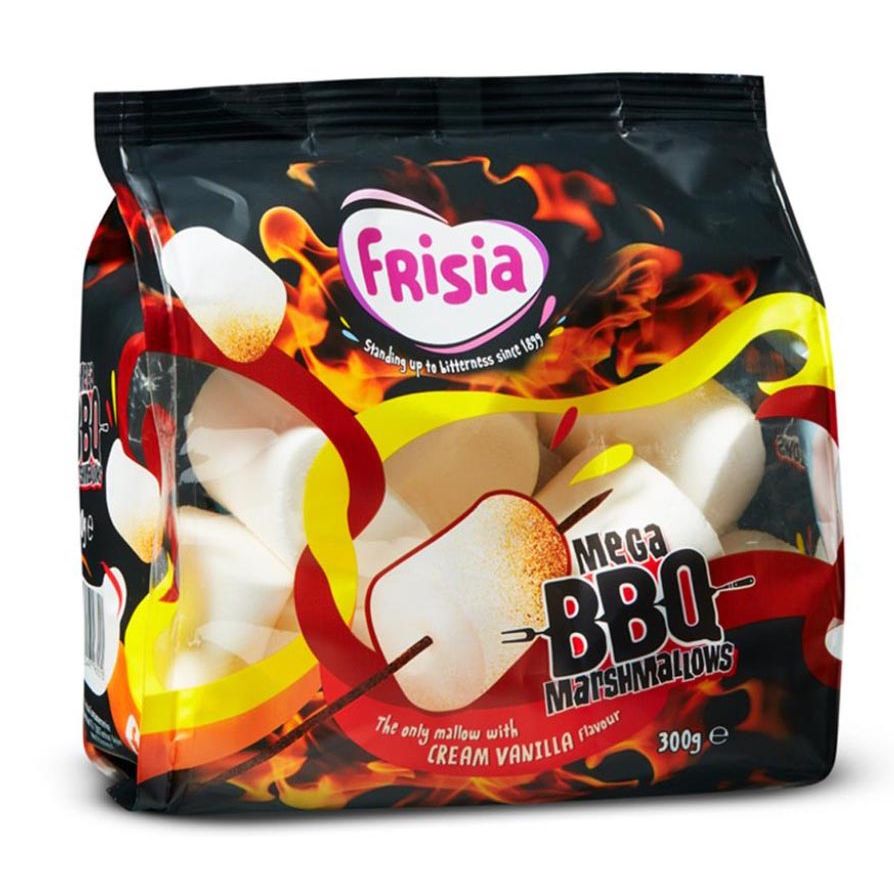 Frisia - Guimauve BBQ, sachet de 300 grammes