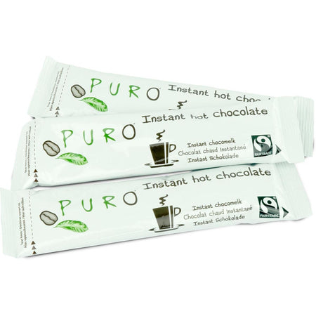 Puro -   cacao poedersticks fairtrade, 30 g, doos van 100 stuks