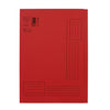 Quantore -  Vouwmap a4 ongelijke zijde 320gr rood | 10 stuks