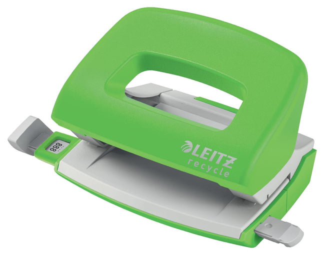 Leitz - NEXXT Recycle Mini Performorator, 10 Blad, vert