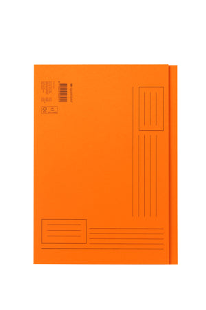 Quantore -  Vouwmap a4 ongelijke zijde 250gr oranje