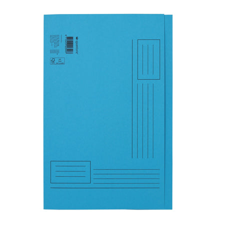 Quantore -  Vouwmap fo ongelijke zijde 320gr blauw