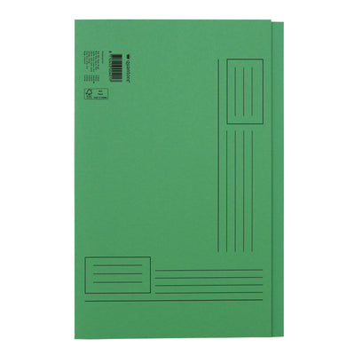 Quantore -  Vouwmap fo ongelijke zijde 320gr groen | 10 stuks