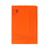 Quantore - Cartella pieghevole Folio lato irregolare 250gr arancio | 10 pezzi