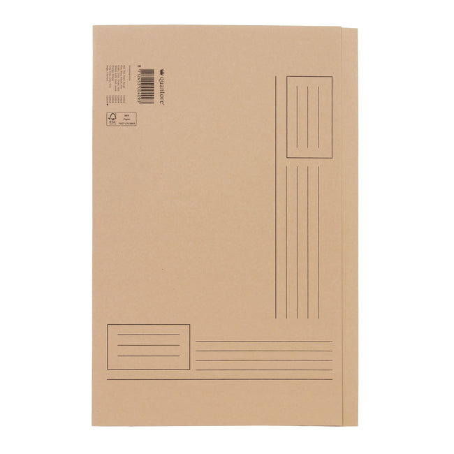 Quantore -  Vouwmap fo ongelijke zijde 320gr beige | 10 stuks