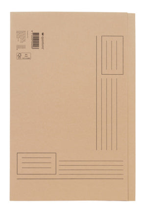 Quantore - Folding folder Folio uneven side 250gr beige