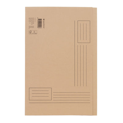 Quantore - Cartella pieghevole Folio lato irregolare 250gr beige