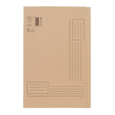 Quantore - Carpeta plegable Folio lado desigual 250gr beige
