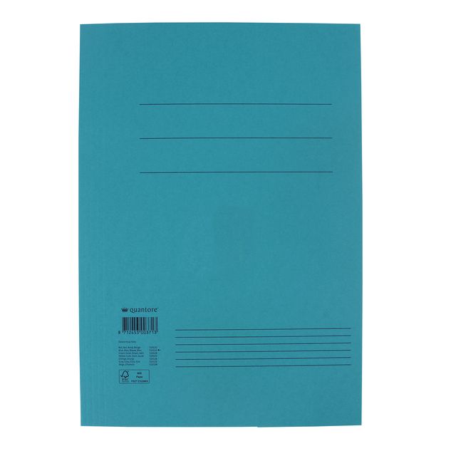 Quantore -  Dossiermap folio 320gr blauw | 50 stuks