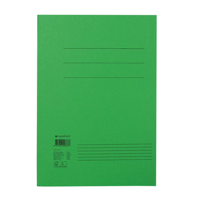 Quantore - Cartella portadocumenti folio 300gr verde | 10 pezzi