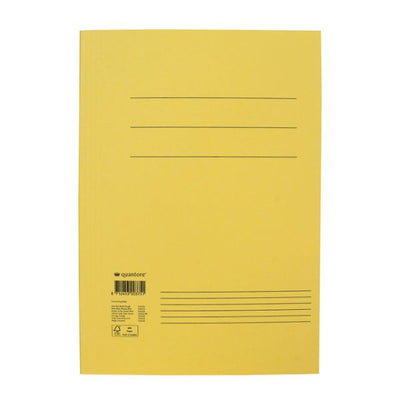 Dossiermap Quantore folio 250gr geel