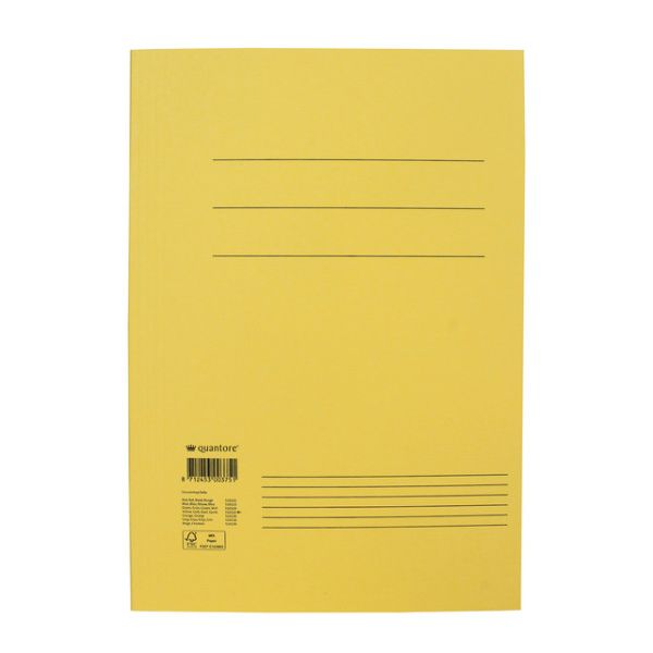 Dossiermap Quantore folio 250gr geel