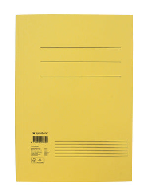 Quantore -  Dossiermap fo 250gr geel | 50 stuks