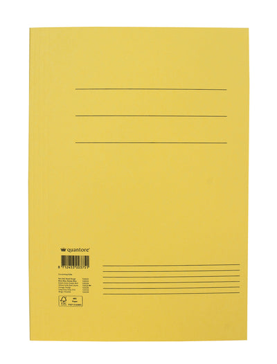 Quantore -  Dossiermap fo 320gr geel | 50 stuks