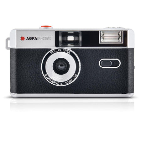 AgfaPhoto - cámara analógica retro, 35 mm, negra