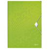 Leitz - Elastomap WOW A4 3 Klappen PP grün | 10 Stück