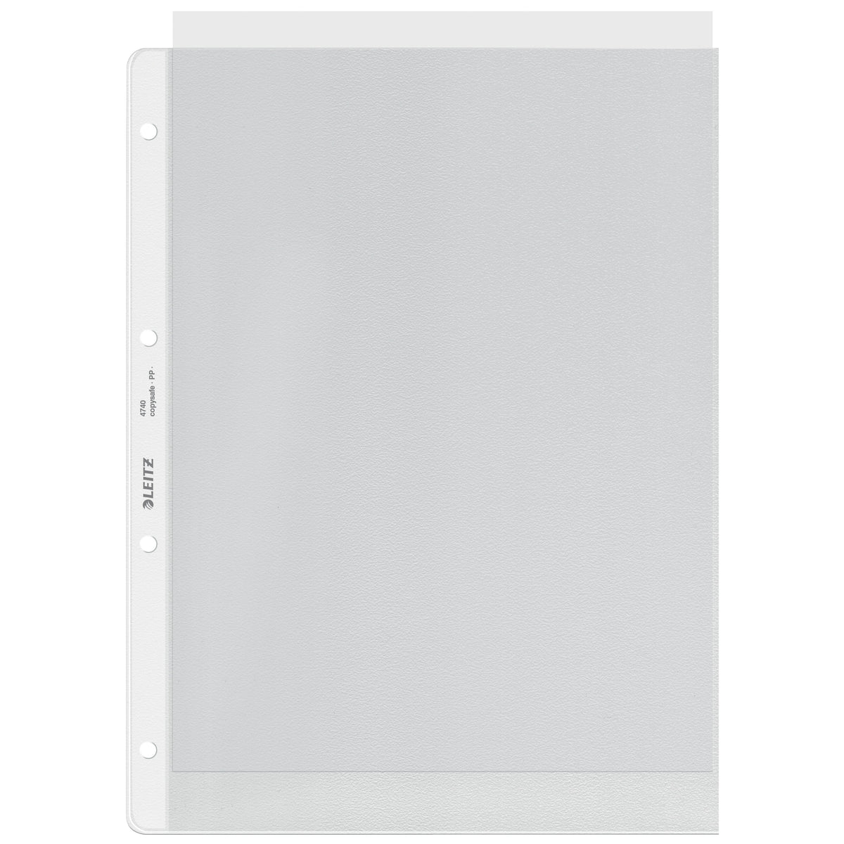 Leitz - Show bag copy safe 0,12 mm 4 fori PP A4 trasparente 100 pezzi
