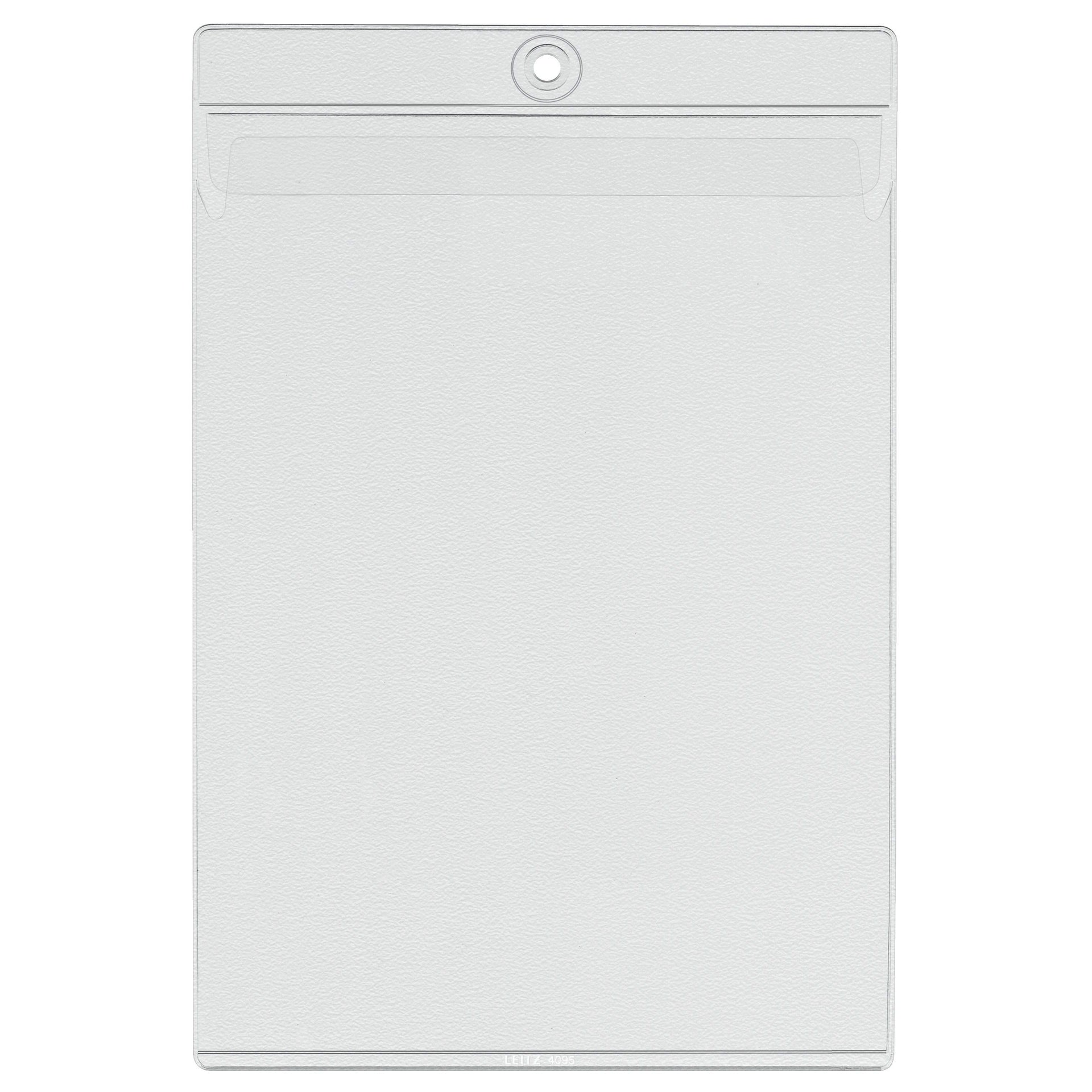 Leitz - Insert folder U-model with hanging eye 0.20mm PVC A5 transparent 50 pieces