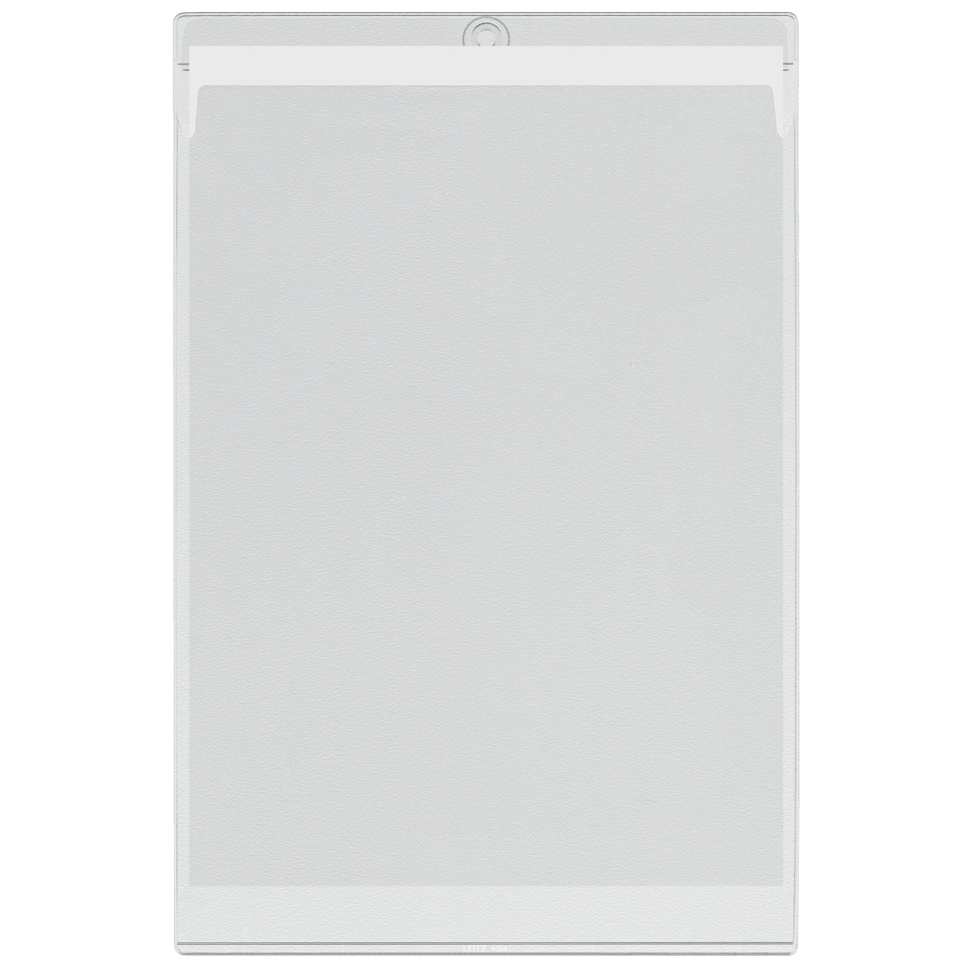 Leitz - Cartella ad inserti modello U con occhiello per appendere 0,20 mm PVC A4 trasparente 50 pezzi