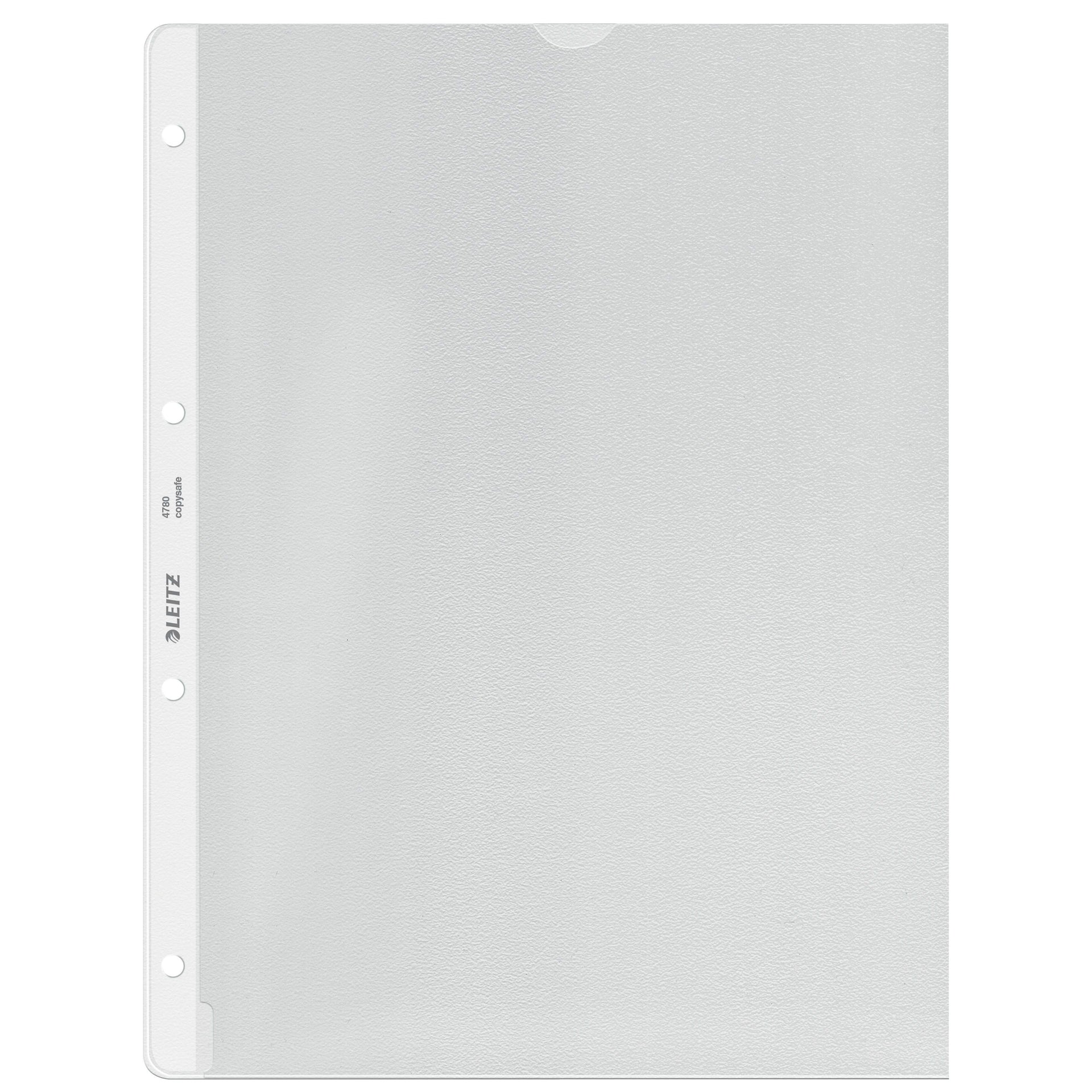 Leitz - Show bag with cut-out copy safe 0.13mm PP A4 transparent 100 pieces