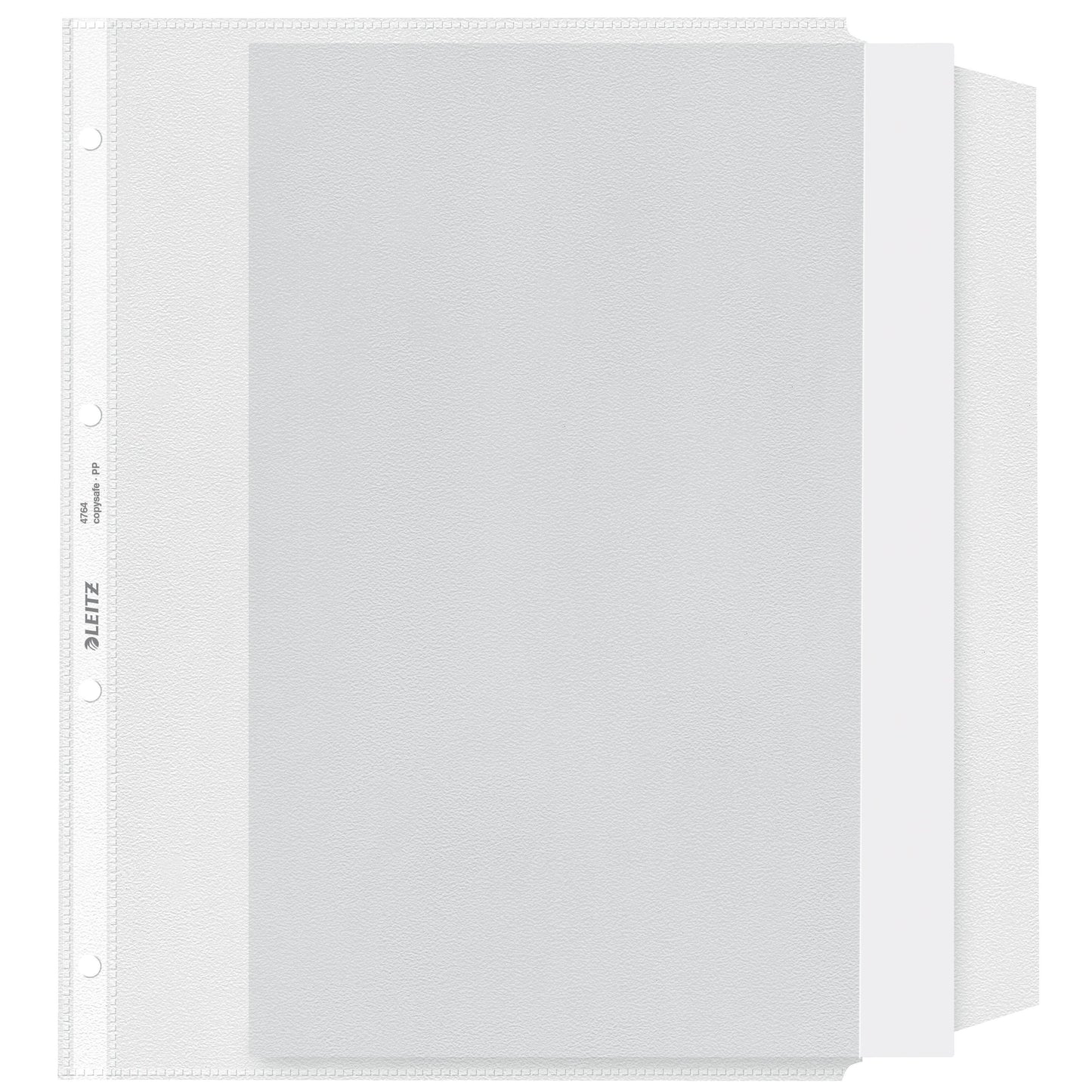 Leitz - Borsa da esposizione con patta anticopia 0,13 mm PP A4 trasparente 50 pezzi