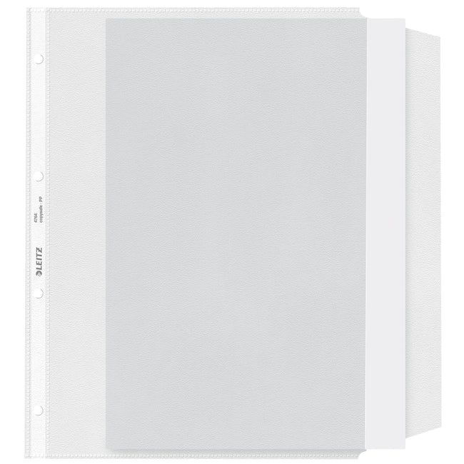 Leitz - Show bag with flap copy safe 0.13mm PP A4 transparent 50 pieces