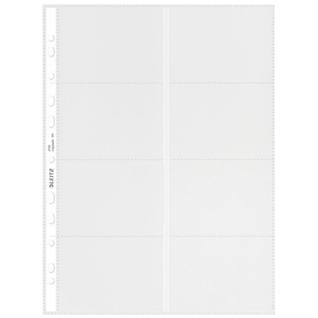 Leitz - Pochette de présentation pour cartes de visite, coffre-fort de copie PP A4 transparent 10 pièces