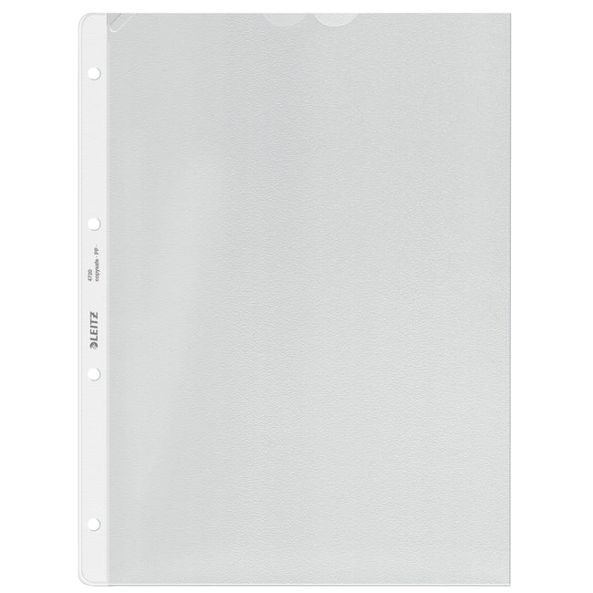 Leitz - Caja de exposición para copias 0,13 mm 4 orificios PP A4 transparente 100 piezas