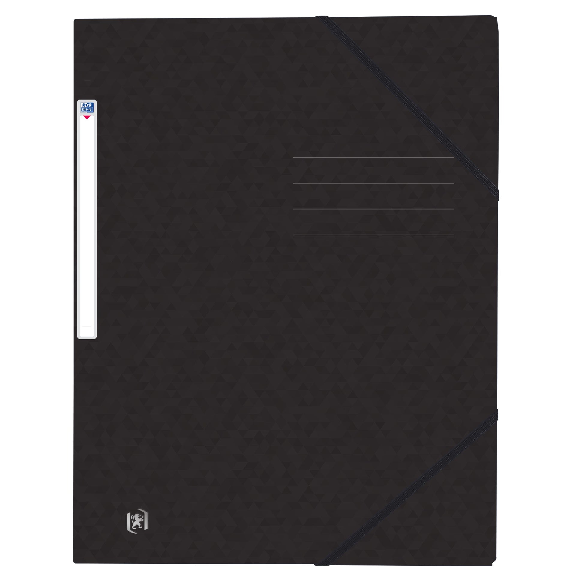 Oxford -  Elastomap  top file a4 3 kleppen 390gr zwart | 10 stuks