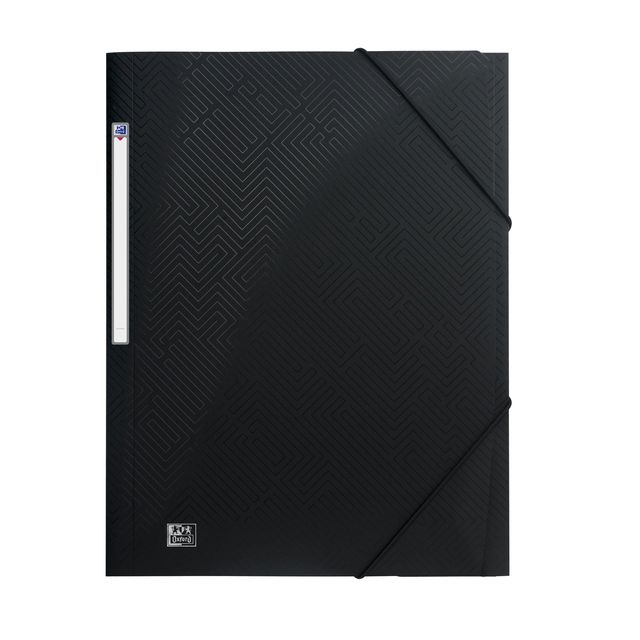 Elba - Elasto folder OXFORD Urban A4 PP opaque black | 10 pieces