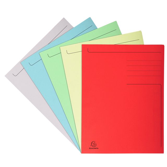 Exacompta - File folder Forever A4 3 flaps 280gr assorted