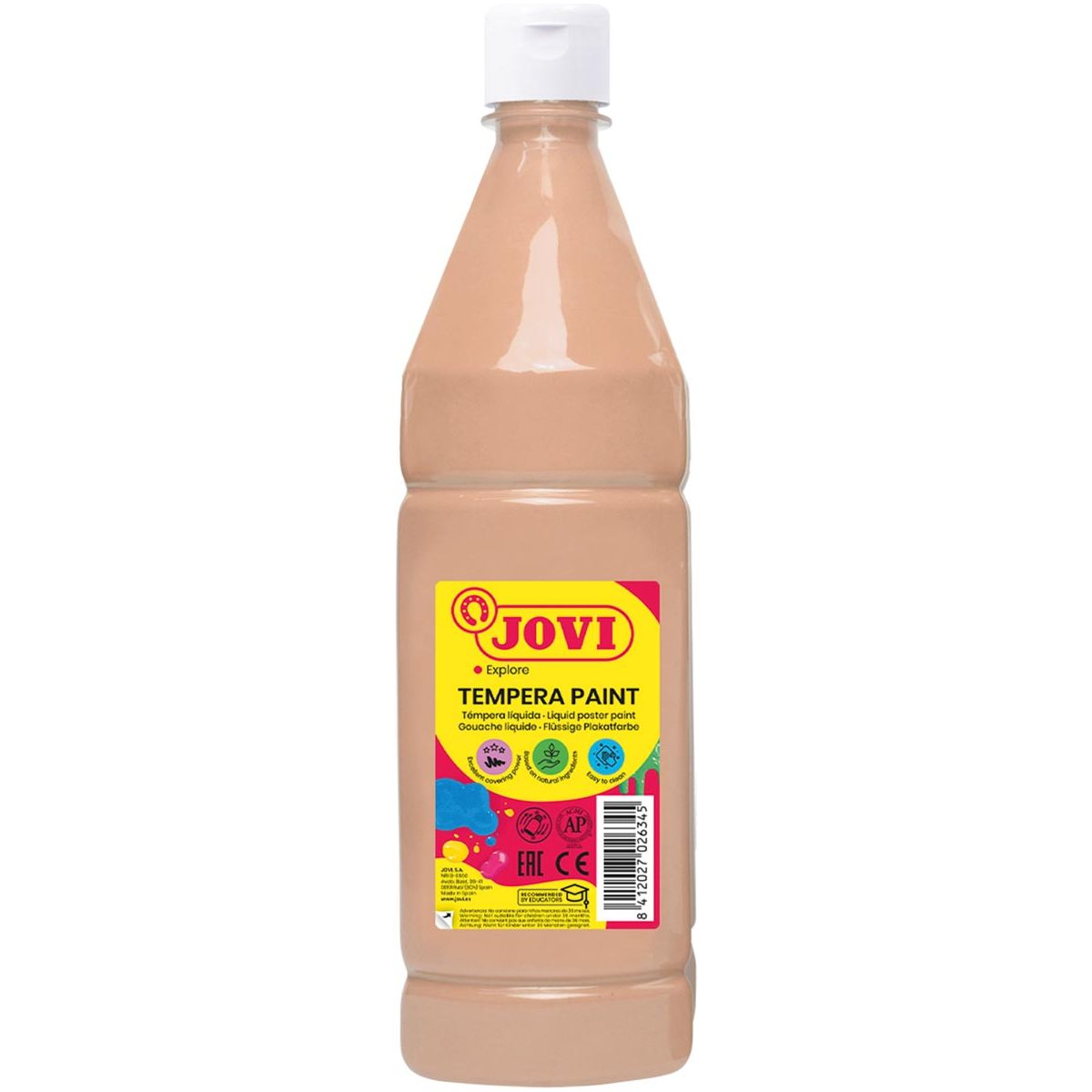 Jovi - Jovi plakkaatverf, fles van 1000 ml, vleeskleur