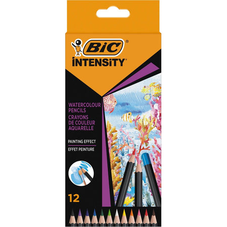 Bic - matita acquarello Intensity, astuccio da 12 pezzi