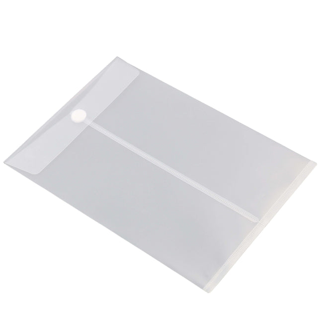 Quantore - Umschlagtasche A4 240x335mm stehend PP transparent weiß
