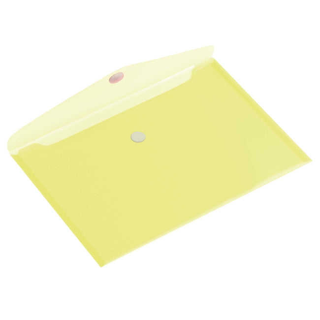 Europel -  Enveloptas pel A4 335x240mm dwars PP transparant geel | 10 stuks