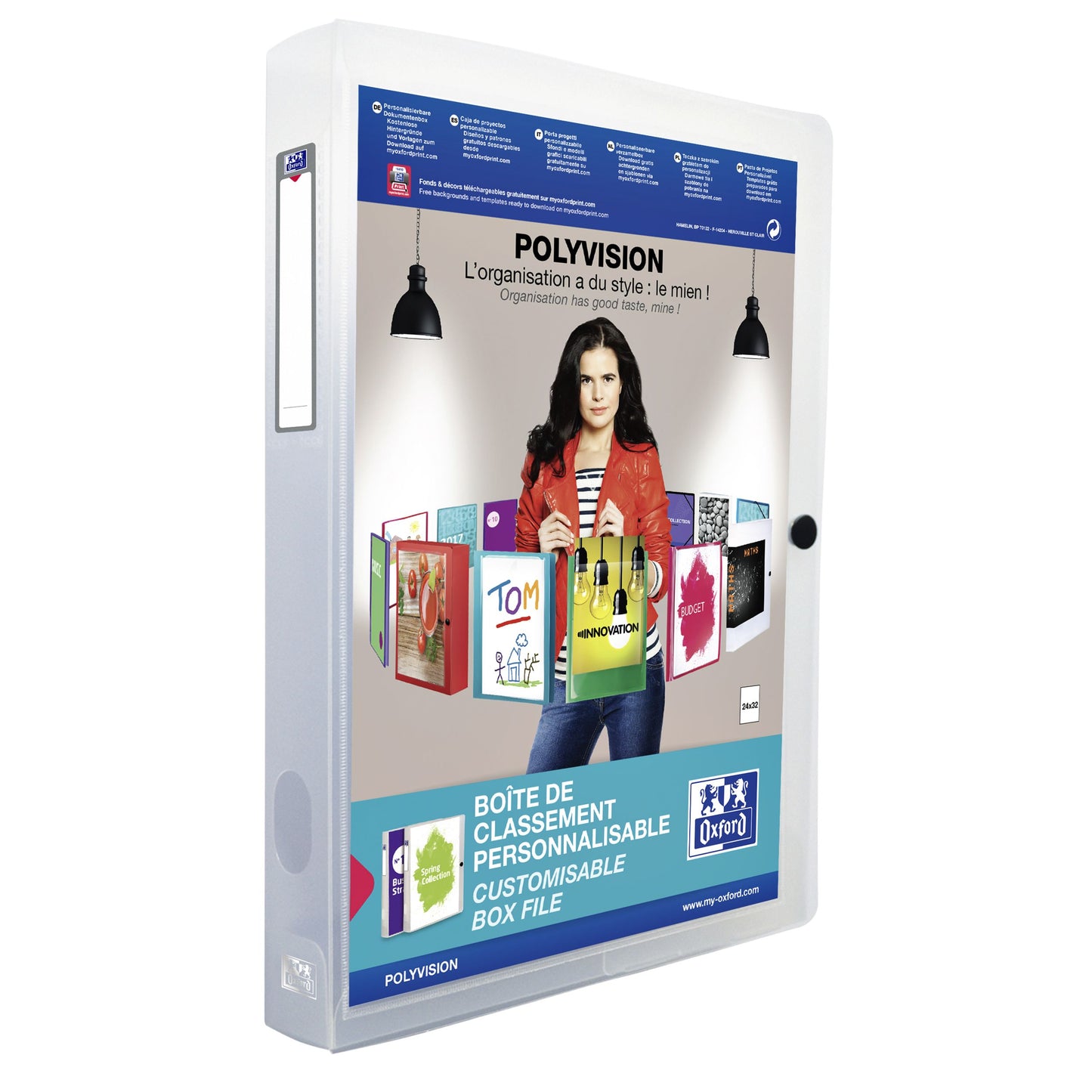 Oxford -  Verzamelbox oxf polyvision 40mm + insteektas tr | 8 stuks