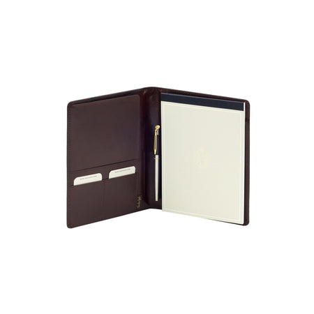 Van der Spek - Writing folder A5 buffalo leather brown