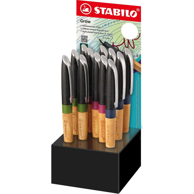 STABILO - Pluma estilográfica Grow, display de 12 piezas
