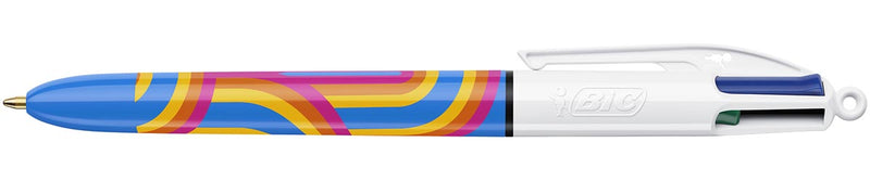 BIC -   Colours Lines 4-kleurenbalpen, medium, medium, blauw
