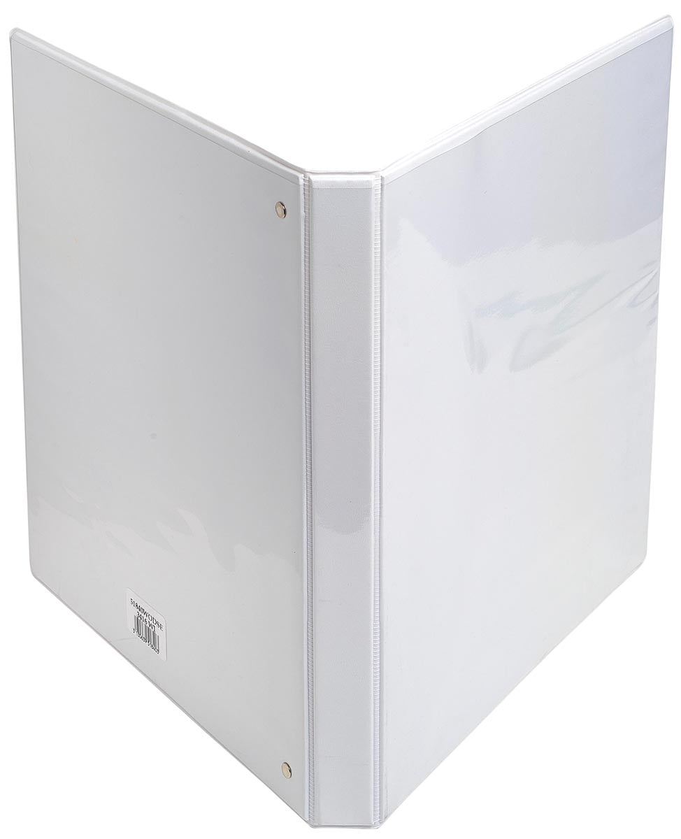 Exacompta - Classeur à anneaux PP Kreacover A4+ 4D-R 20mm blanc