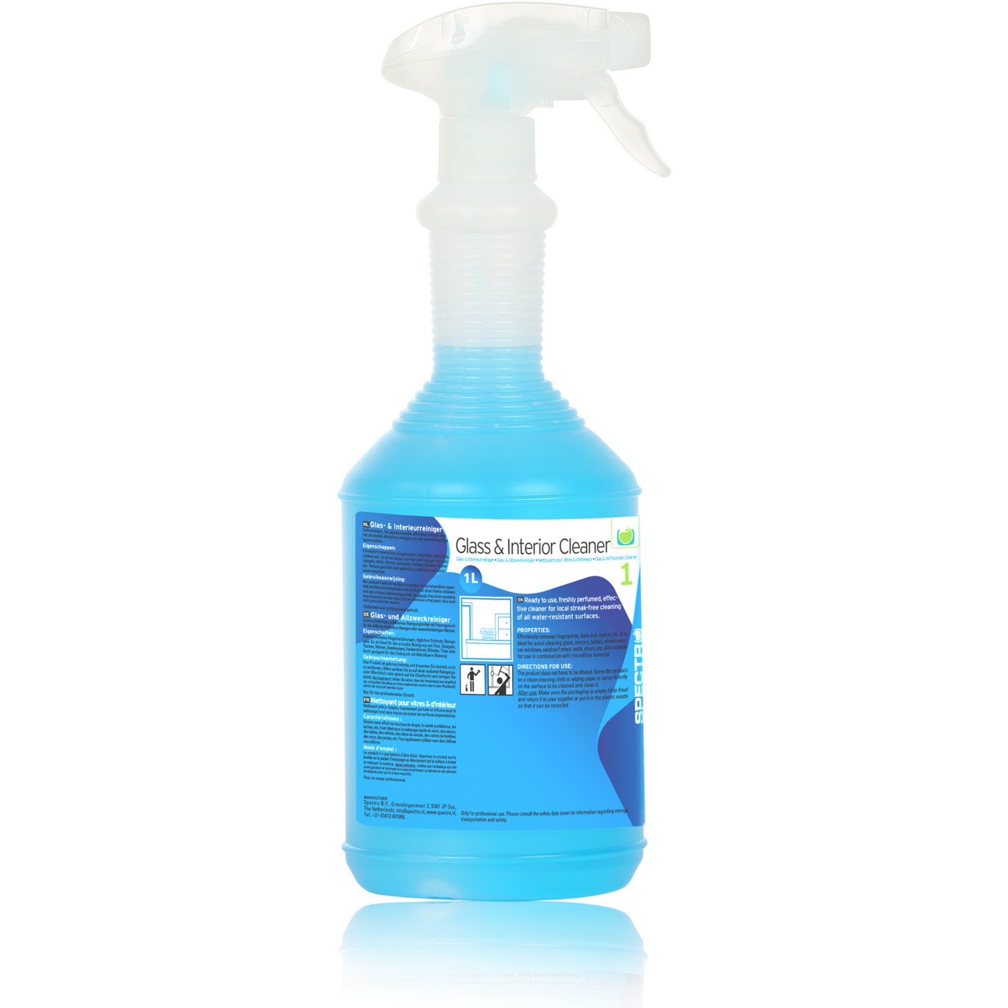 Spectro - Spectro Gloes Cleaner | Sprühflasche | 1l | 10.5PH | Blau