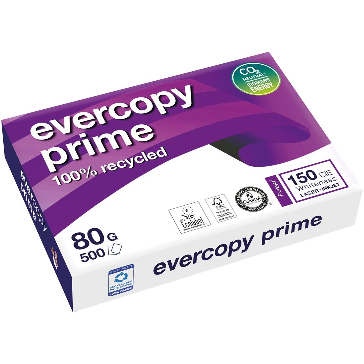 Clairefontaine - Evercopy Copy Paper Prime Ft A4, 80 g, pack de 500 feuilles