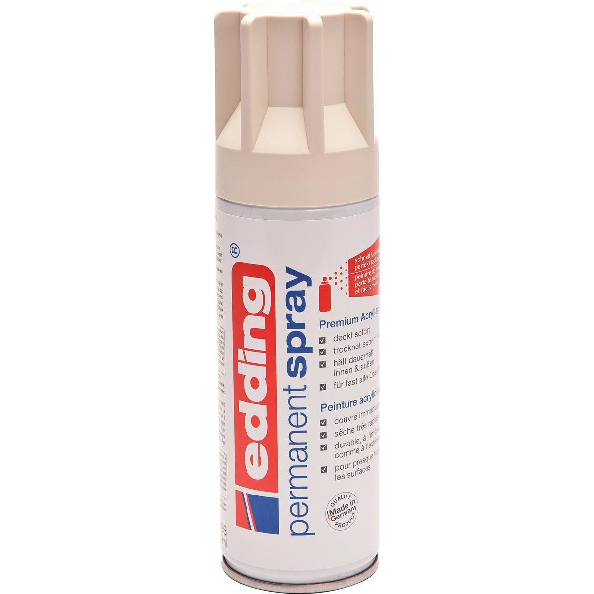 Edding - Permanent Spray 5200, 200 ml, crèmewit mat