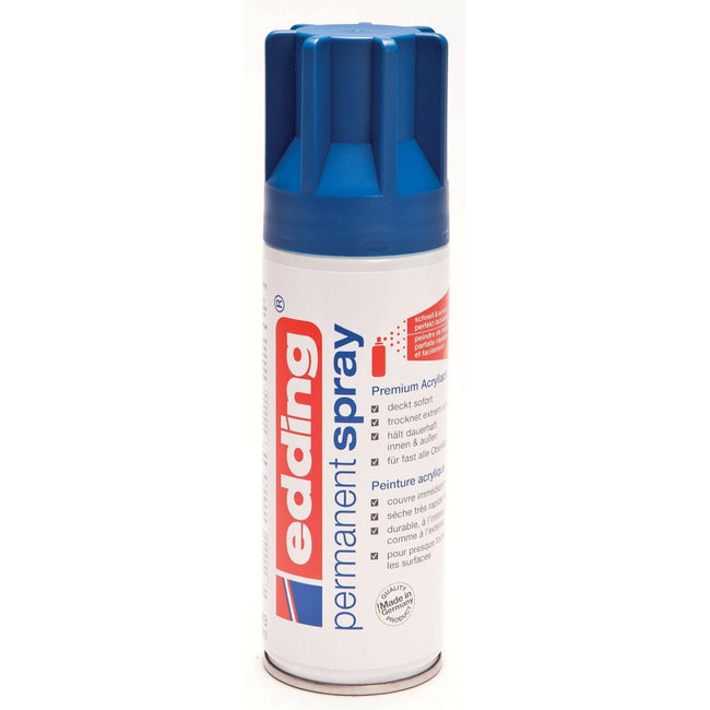 Edding - Permanent Spray 5200, 200 ml, Gentian Blue Matte