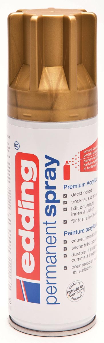 Edding - Paint spray can 5200 permanent spray matt rich gold