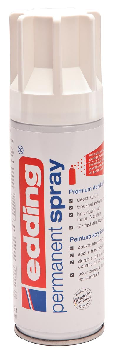 Edding - Lackspraydose 5200 Permanentspray Matt Verkehrsweiß