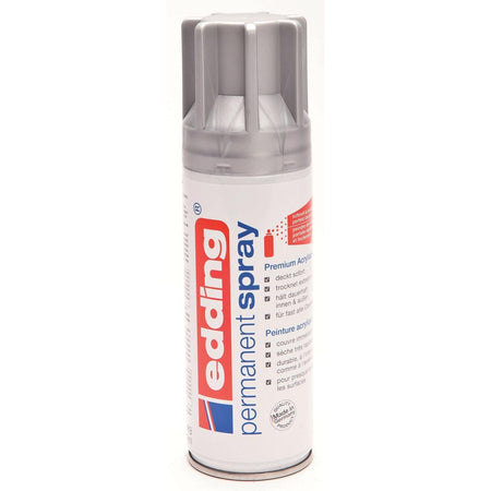 Edding - Permanent spray 5200, 200 ml, silver matt