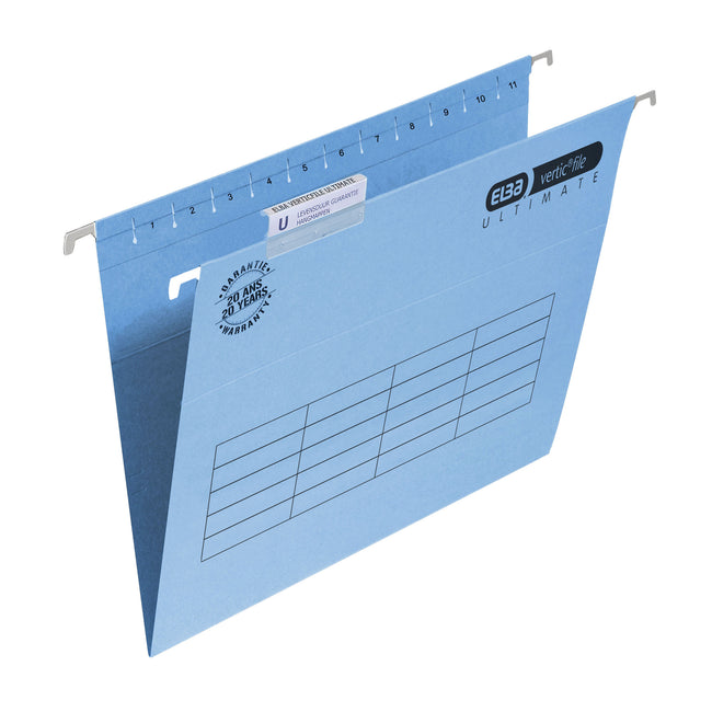 Elba - Hanging folder Verticfile e A4 V bottom blue | 25 pieces