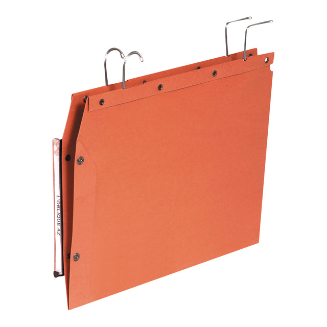 Elba - Archivador colgante TUB A4 Fondo en V naranja | 25 piezas